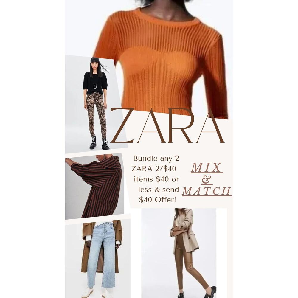 NWT Zara Boxy Oversized Striped Soft Quilted Long Sleeve Sweater  M White Black - Picture 2 of 16